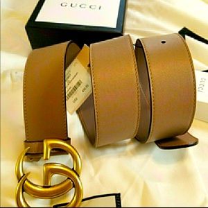 100% Authentic Women's Gucci Belt Dusty Pink GG